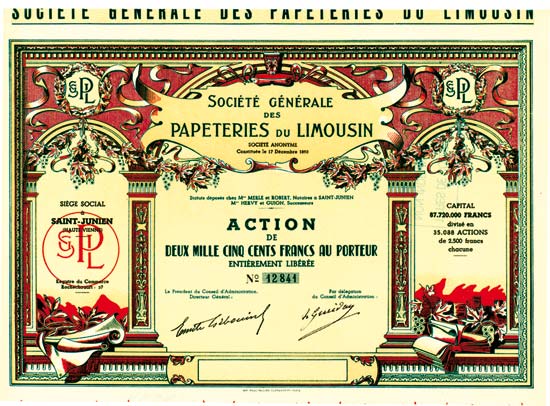 Société Générale des Papeteries du Limousin