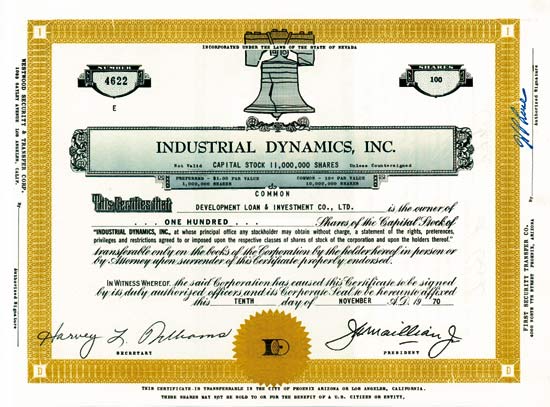 Industrial Dynamics, Inc.