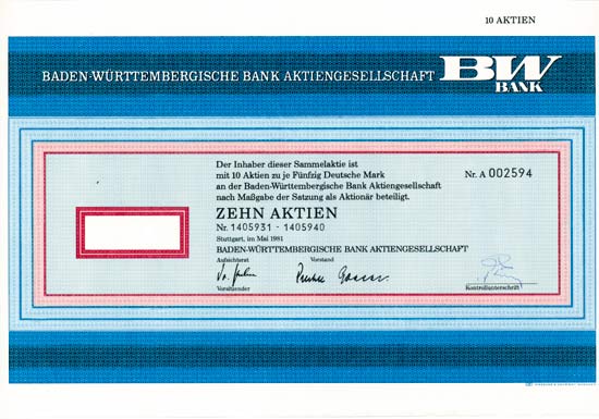 Baden-Württembergische Bank AG