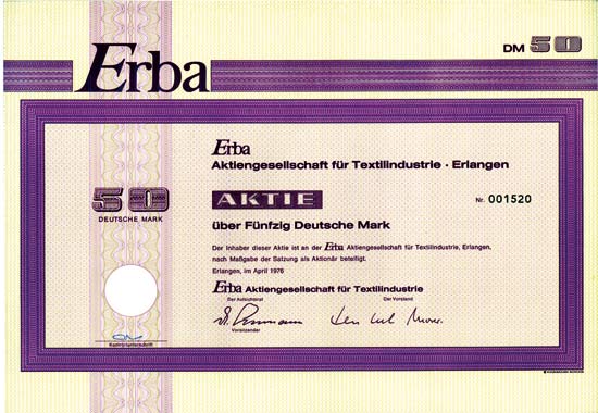 Erba AG für Textilindustrie [12 Stück]