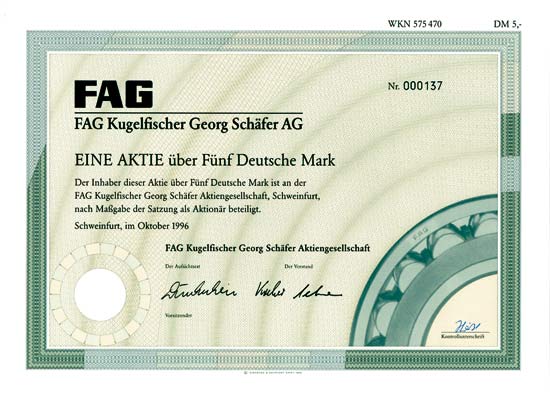 FAG Kugelfischer Georg Schäfer KGaA