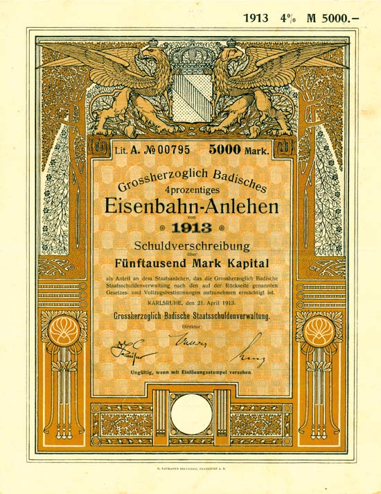 Grossherzoglich Badisches Eisenbahn-Anlehen