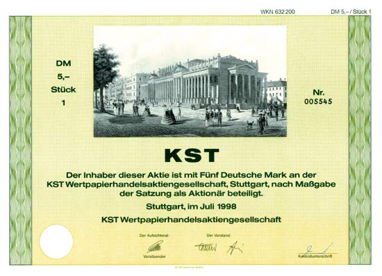 KST Wertpapierhandels-AG