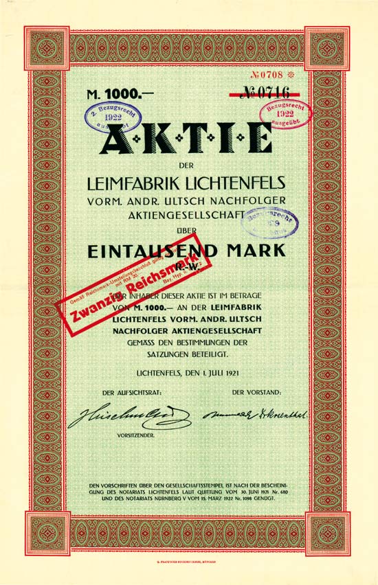 Leimfabrik Lichtenfels vorm. Andr. Ultsch Nachfolger AG