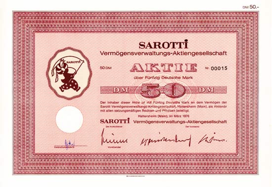 Sarotti Vermögensverwaltungs-AG